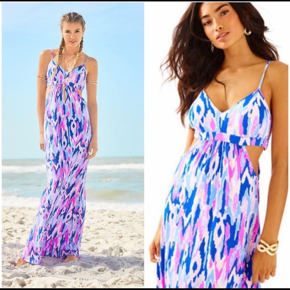 Lilly Pulitzer Linley dress with cutouts